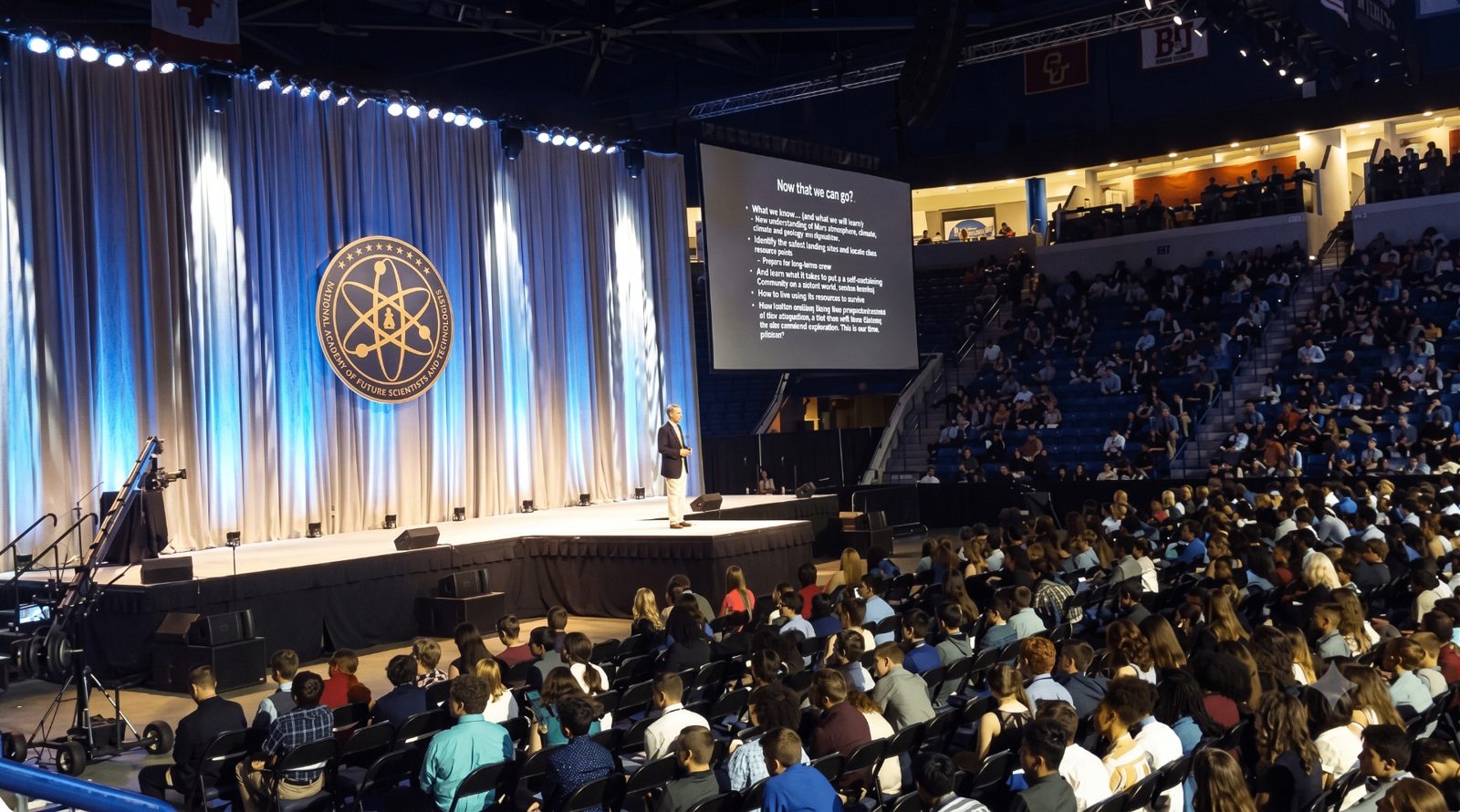 Delegates in the auditorium